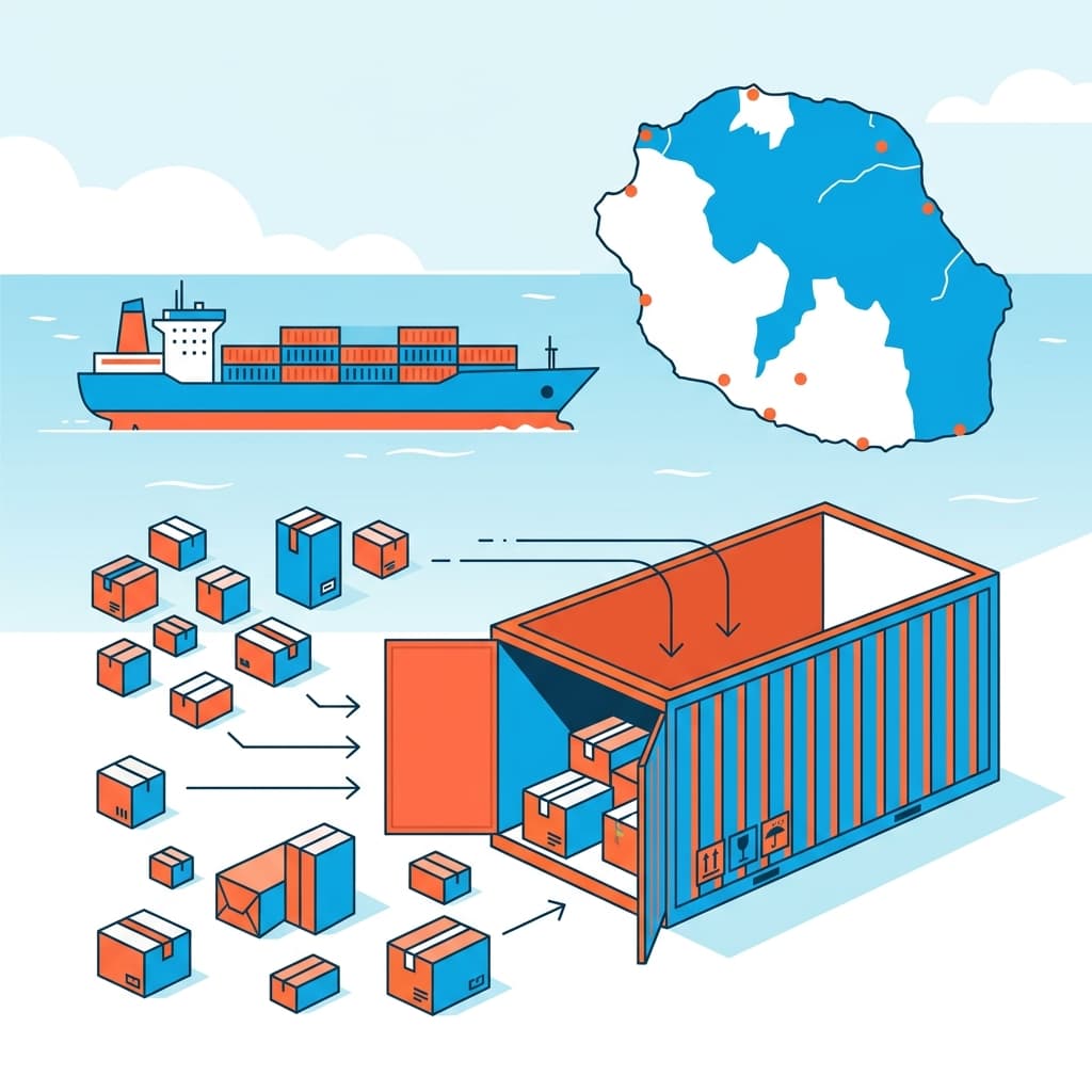 Image de couverture : Groupage de colis a La Reunion : pour qui ?